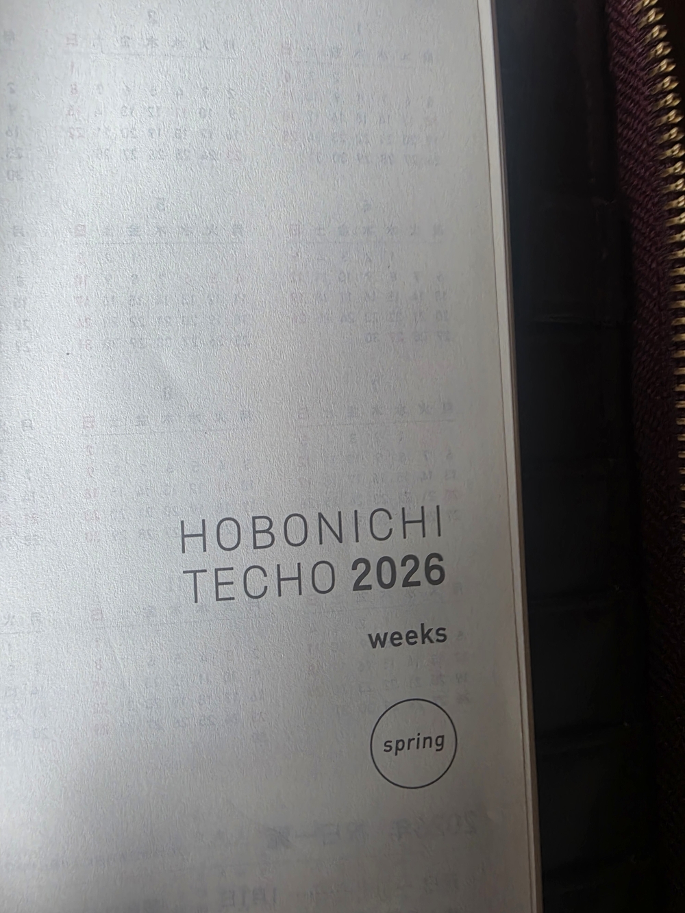 Handwrite Amarone Oxblood Hobonichi Techo Weeks Wallet with 2026 Insert - NWOT - Picture 7 of 17